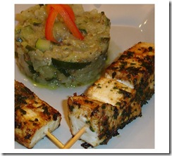 Brochette espadon marocaine