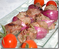 Brochettes boeuf marinées romarin
