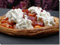 tarte fine potiron espuma bleu