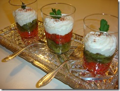 Antipasti mousse chevre