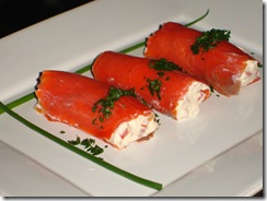 cannoli saumon fumé