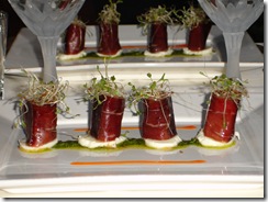 Carpaccio boeuf viande grison