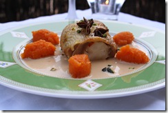 farci poulet gambas puree carotte anis