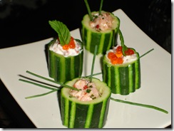 Farcis courgette concombre
