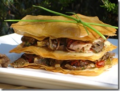 feuillete croustillant chanterelle tomate