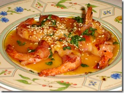 gambas mangue aigre doux