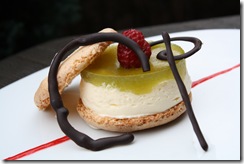 macaron et bavaroise fromage blanc tomate verte 1