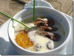 oeufs cocotte crevette grise