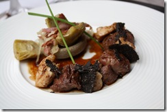 poele ris onglet veau truffe