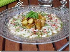 salade chaud froid daurade ratte herbes