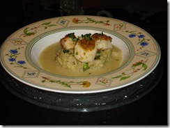 St jacques risotto asperges
