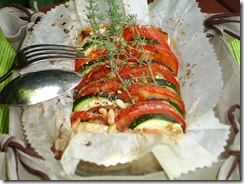 Tian provencale au fromage de chevre