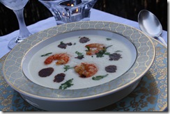 veloute choux fleur gambas
