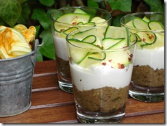 verrine caviar aubergine mousse faisselle