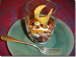verrine endive rouge gorgonzola