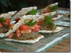 feuillete cracker caviar aubergines