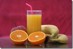 smoothie orange pomme banane