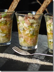 verrine mer marinée herbe epices