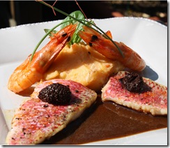 filet rouget brandade crevette
