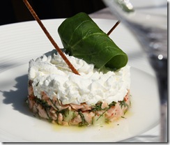tartare saumon concombre