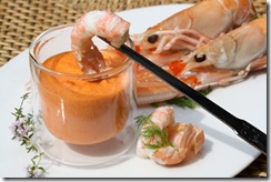 langoustine et pimiento