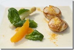 st jacques asperge orange