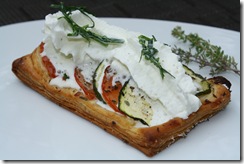 Tarte fine légume ciboulette