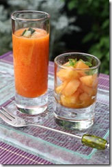 verrine declinee de melon