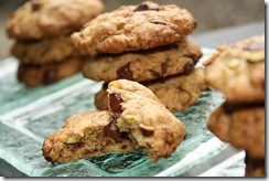 cookie pistache chocolat