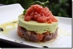 tartare poisson avocat granite