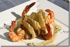 pintade gambas lait coco curry