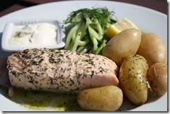 saumon poché