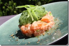 tartare saumon sorbet concombre 3