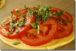 tarte fine chèvre cru
