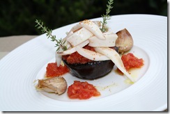blanc encornet et aubergine