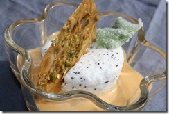 ile flottante pavot creme abricot