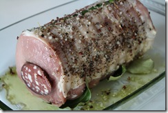 filet porc saucisse noir cuisson