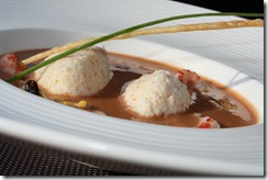 quenelle poisson bisque langoustine