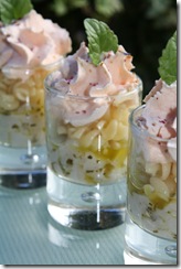 tartare st jacques pesto chantilly tomate