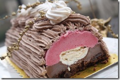 buche glacée chocolat framboise
