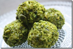truffes blanc pistache