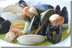 bouillon volaille coquillage