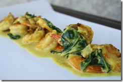 gambas basilc curry