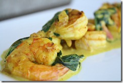 gambas basilic curry 2