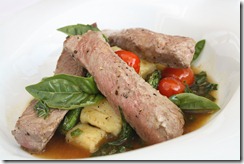 agneau gnocchi roquefort