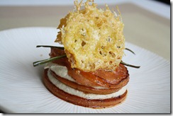 mille feuille tomate caviar aubergine