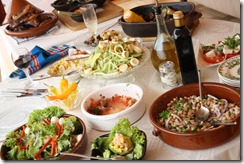 asado buffet salade