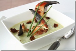 veloute celeri fenouil crabe
