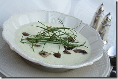 creme poireau champignon