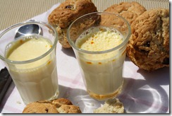 scones et panna cotta